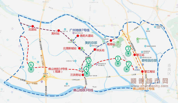 高端人才涌入,也有着地铁,教育等完善的配套,规划建设项目丰富,北滘以