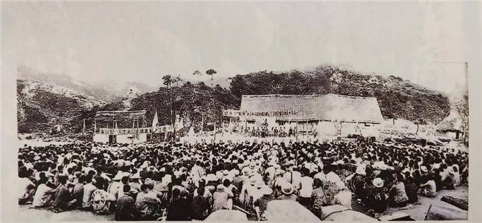 1971年元旦，中心沟围垦誓师大会。_副本.jpg