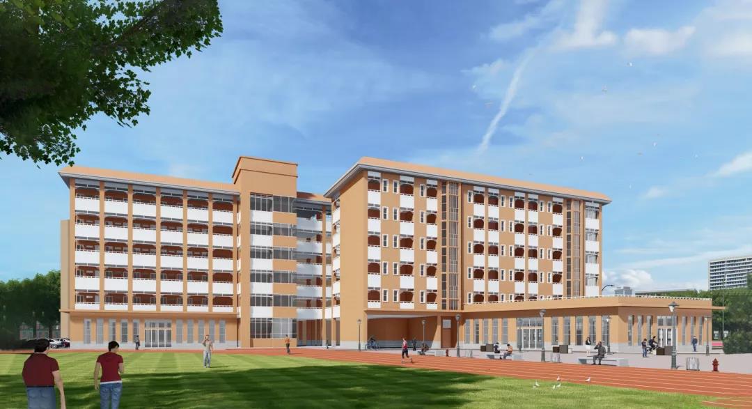 shundeplus/images/article/2021/11/17/a54b620211117171728292151.jpg 容山中学生活楼扩建运动场角度效果图.jpg