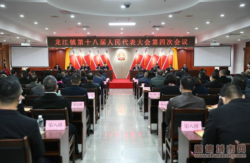 顺德区龙江镇十八届人大四次会在镇政府召开。（李海廉摄）.JPG