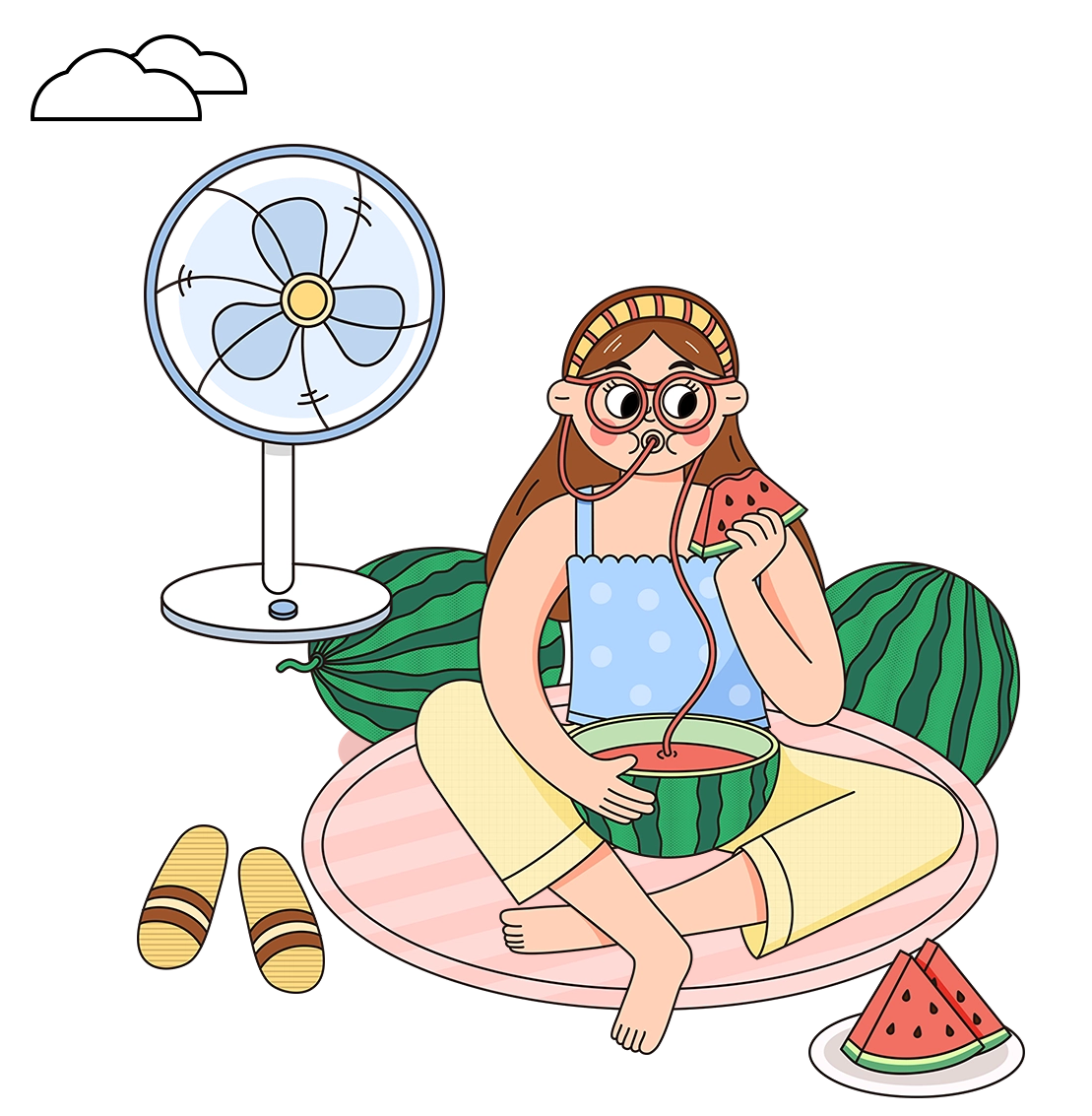 夏季高温天气企业员工关怀海报.png