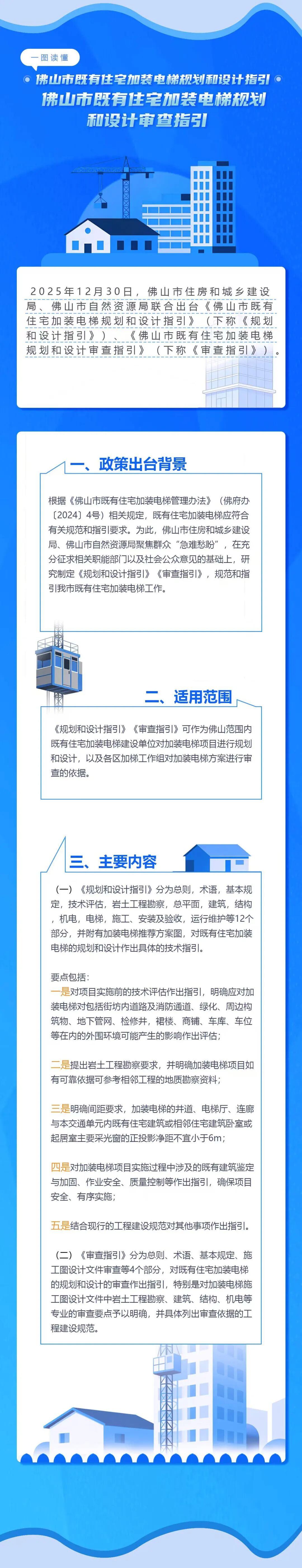 佛山市既有住宅加装电梯有哪些新规定？一图读懂→