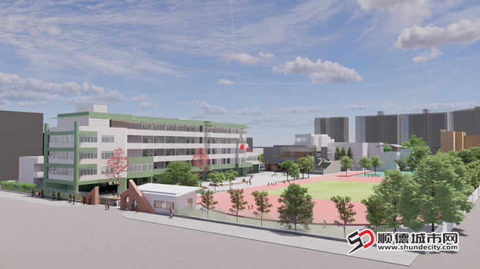 红棉小学焕新项目效果图（正门）。.png